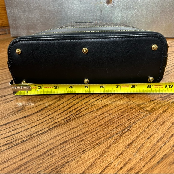 Dooney & Bourke Canvas Tweed Leather Shoulder Bag - Picture 8 of 16